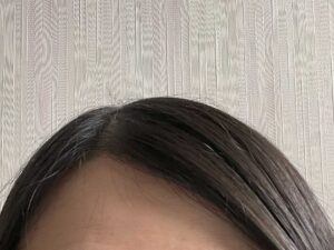 まとまった管理人の髪